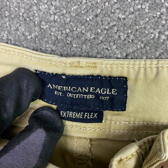 American Eagle Extreme Flex Classic Cargo Shorts Men's 36 Khaki Stretch Gorpcore - Picture 5 of 11